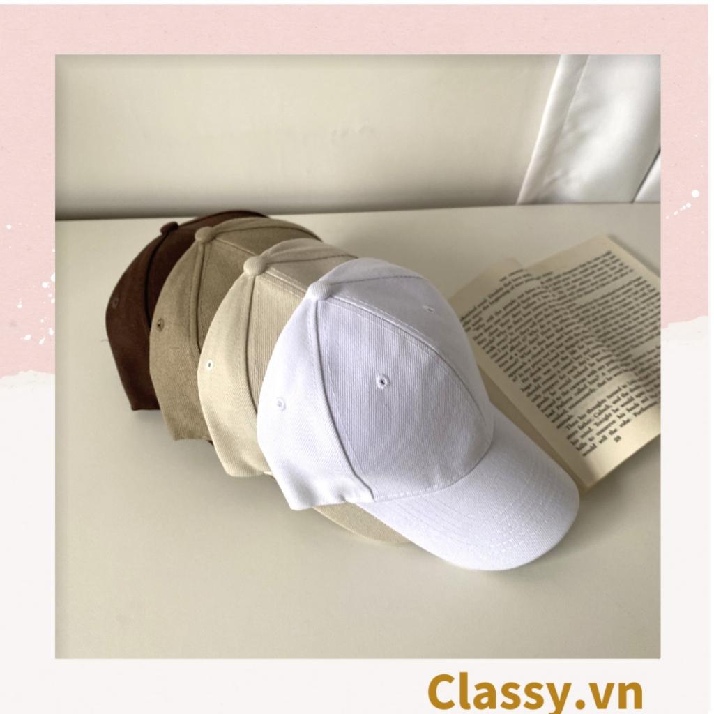 Nón lưỡi trai mũ lưỡi trai Classy nhiều màu, chất liệu khaki cao cấp, thích hợp cho cả nam và nữ PK1130