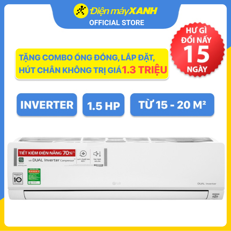 Máy lạnh LG Inverter 1.5 HP V13API1 - Hàng Chính Hãng (Giao Hàng Toàn Quốc)