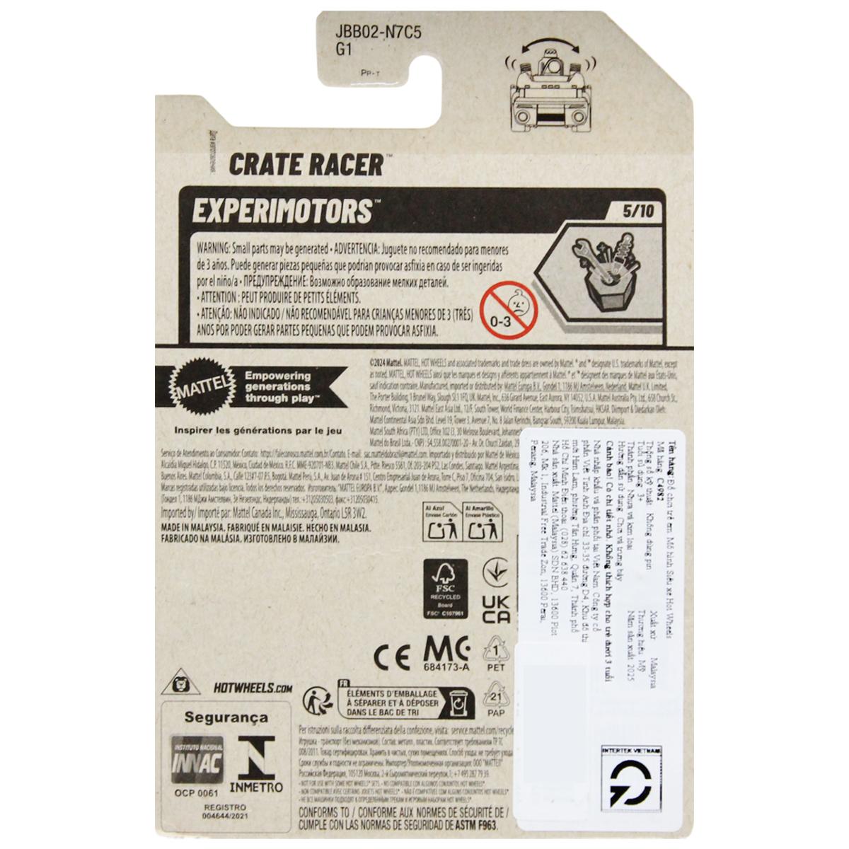 Siêu Xe Hot Wheels C4982 - 160/250 - Crate Racer (Mẫu Sản Phẩm Giao Ngẫu Nhiên)