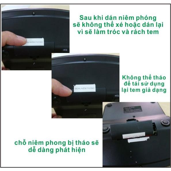 Decal Niêm Phong ( Decal Bể ) A4, decal in tem bảo hành - A4