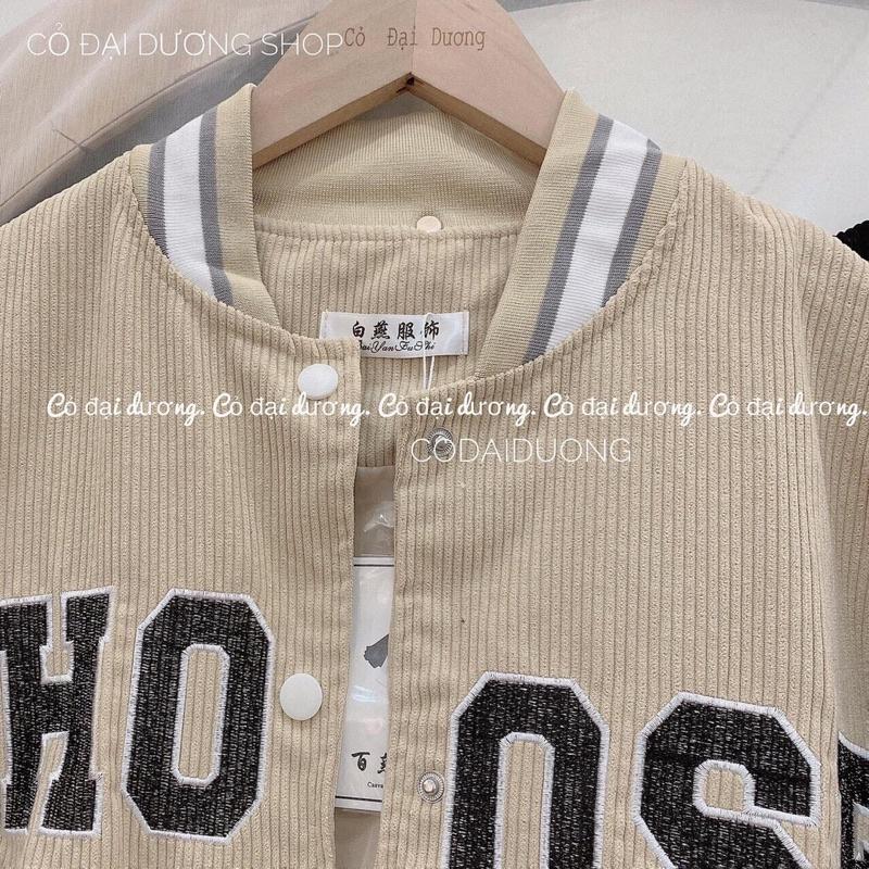 Khoác bomber nhung CHOOSE phối tay ulzanng