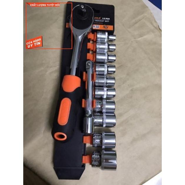 Bộ khẩu mở xiết ốc tool 1/2 12 chi tiết