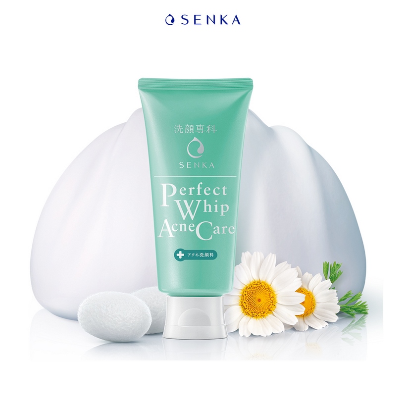 Sữa rửa mặt dành cho da mụn Senka Perfect Whip Acne Care 100g Tặng Sữa rửa mặt dành cho da mụn 100g