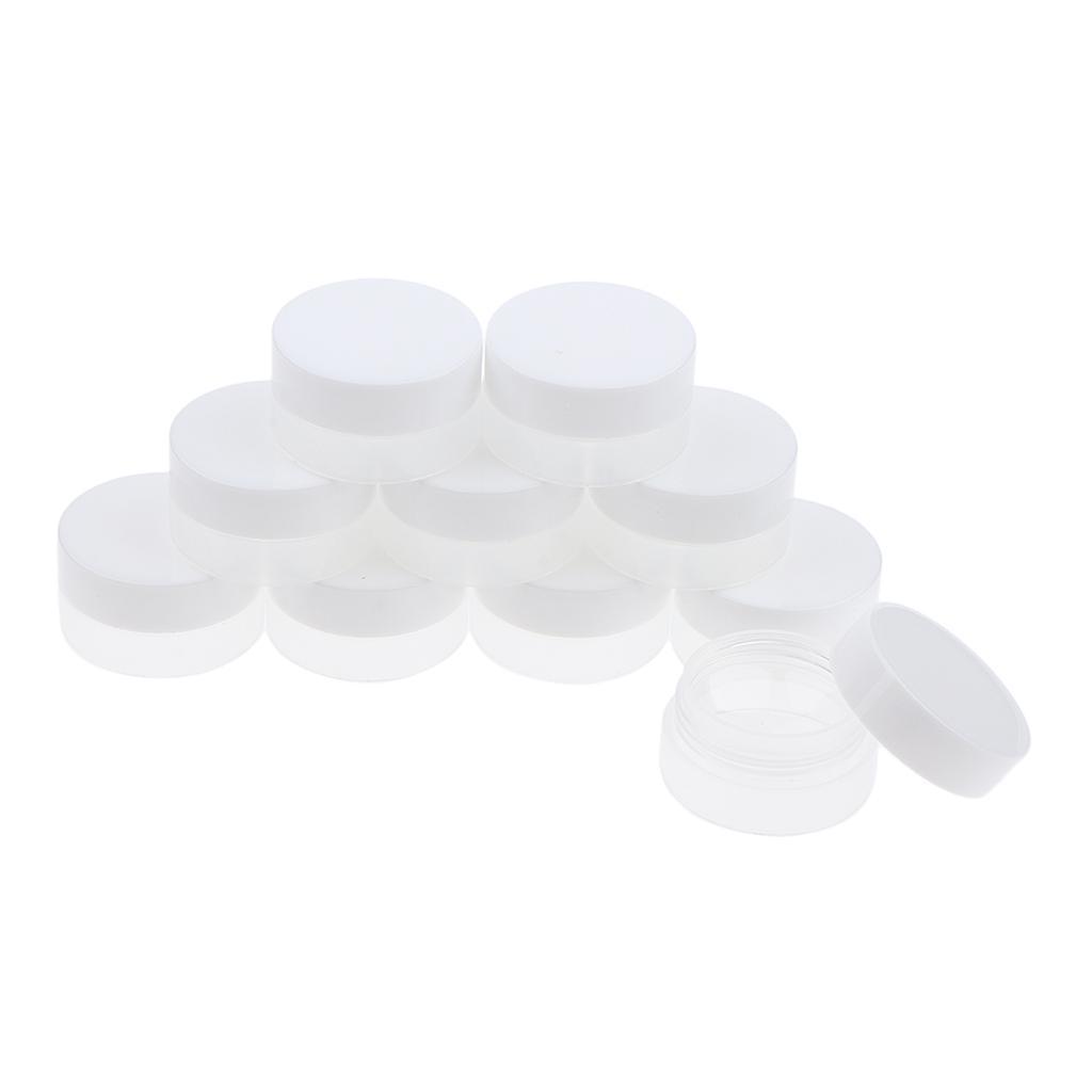 10Pcs Empty Round Makeup Jar Pot Travel Cream Cosmetic Container