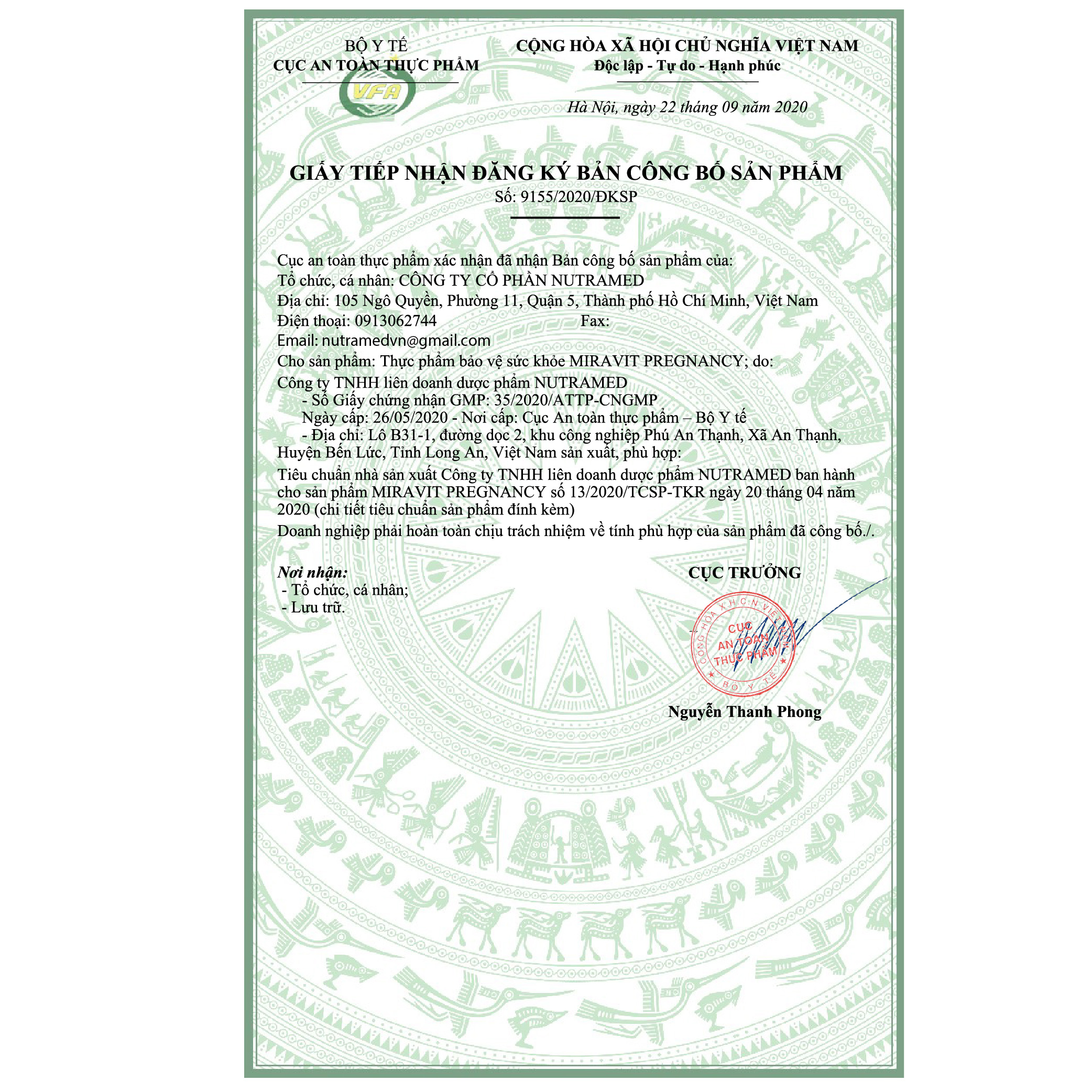 Viên bổ bầu Miravit preagnency- Bổ máu, cung cấp vitamin, khoáng chất, vi tảo, DHA tăng sức đề kháng cho phụ nữ có thai - Nhà máy liên doanh với Medinej - USA và đạt chuẩn GMP - WHO