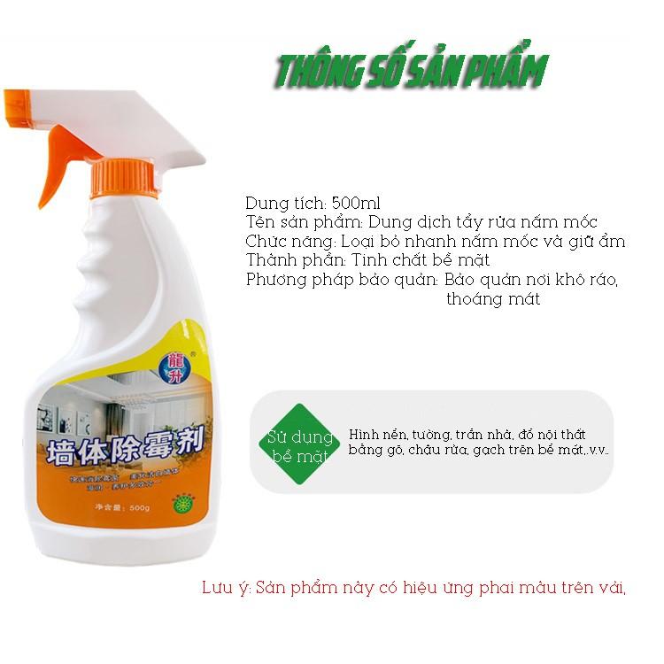 Bình Xịt Tẩy Nấm Mốc Tường Nhà, Phòng Tắm ,Nhà Bếp 500ml BEESIR