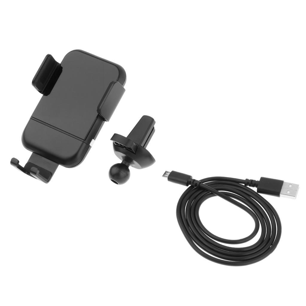 360° Automatic Clamping Wireless Car Charger Mount Holder for Mobile Phone