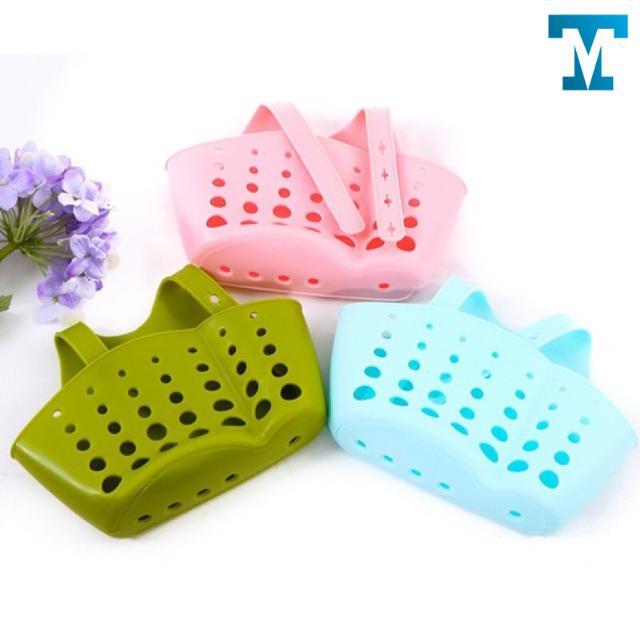 Giỏ Treo Đồ Silicon Đa Năng, giỏ treo đựng miếng rửa chén, bát