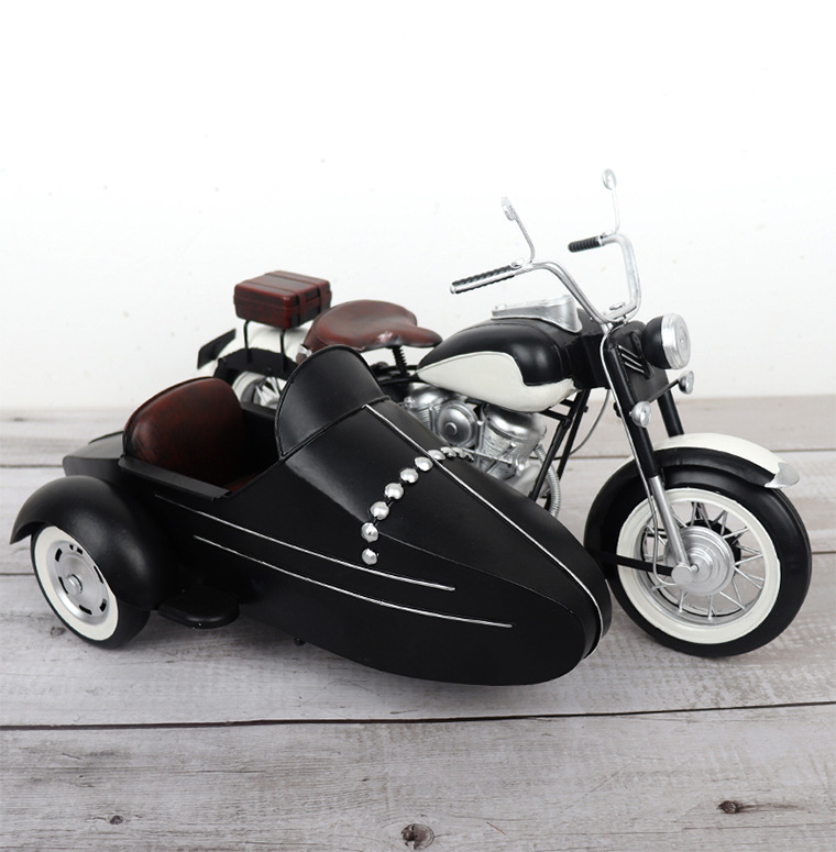 Mô Hình Xe Sidecar Retro - Trang Trí Vintage