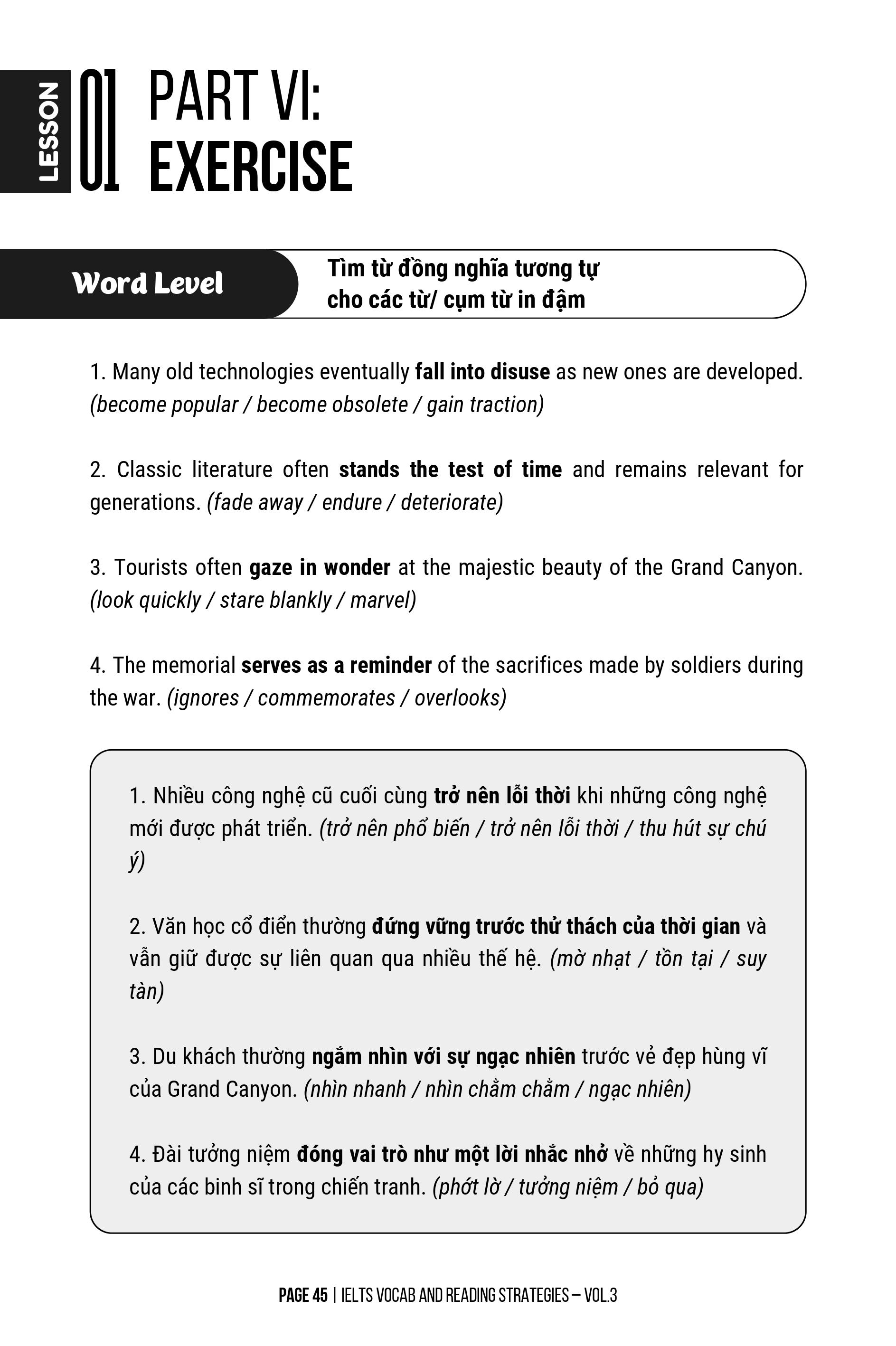 Sách IELTS Từ Vựng Và Kỹ Thuật Đọc Hiểu Tập 3- Dành Cho Người Mới Bắt Đầu Đang Luyện Đề IELTS- Band 5.5- 8.0+