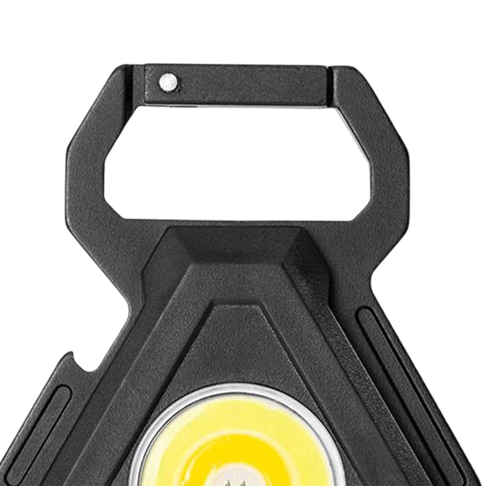 COB Keychain Flashlight Bottle Opener Lamp Rechargeable Outdoor without