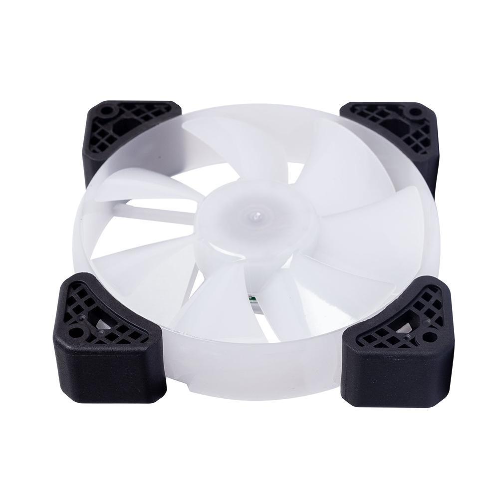 Phong cách mới nhất của quạt case máy tính để bàn 16 đèn mới nhất Khối lượng không khí lớn 12CM tản nhiệt tản nhiệt mạnh mẽ Làm mát CPU chuyên dụng