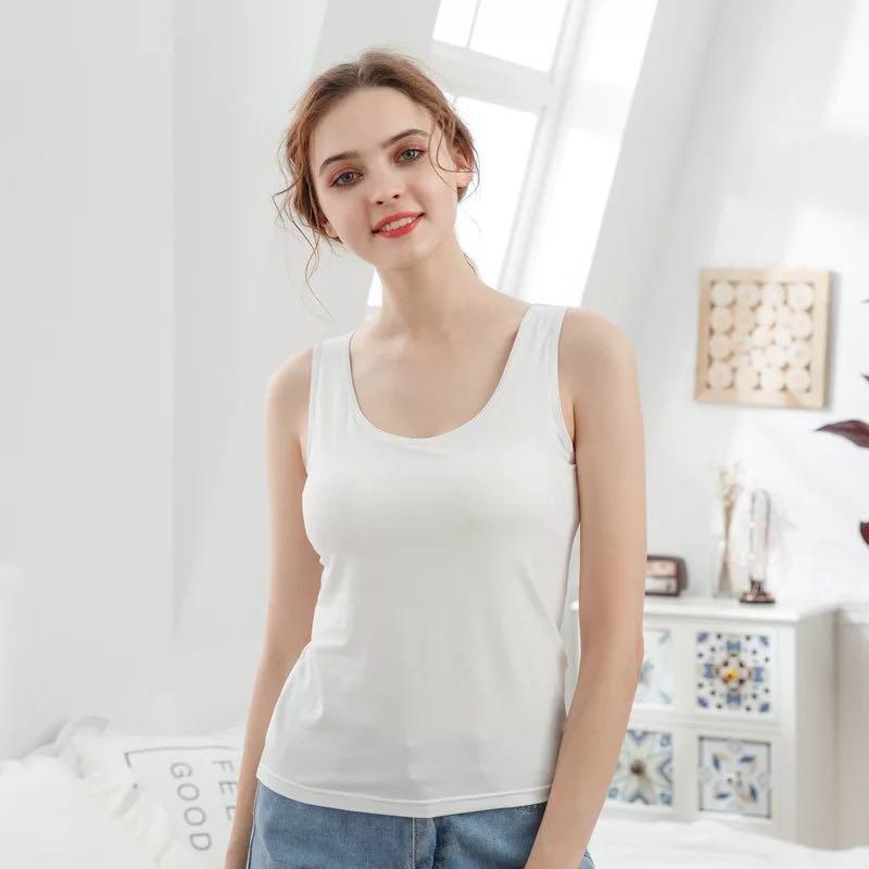 Áo yoga cotton 2 lớp, liền bra PYM SPOT thoáng mát, thoải má