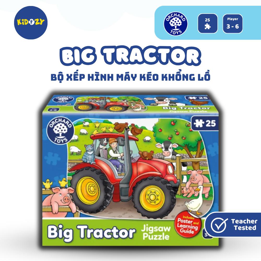 Bộ xếp hình Big Tractor Jigsaw Puzzle giúp trẻ phát triển kỹ năng đêm số và quan sát