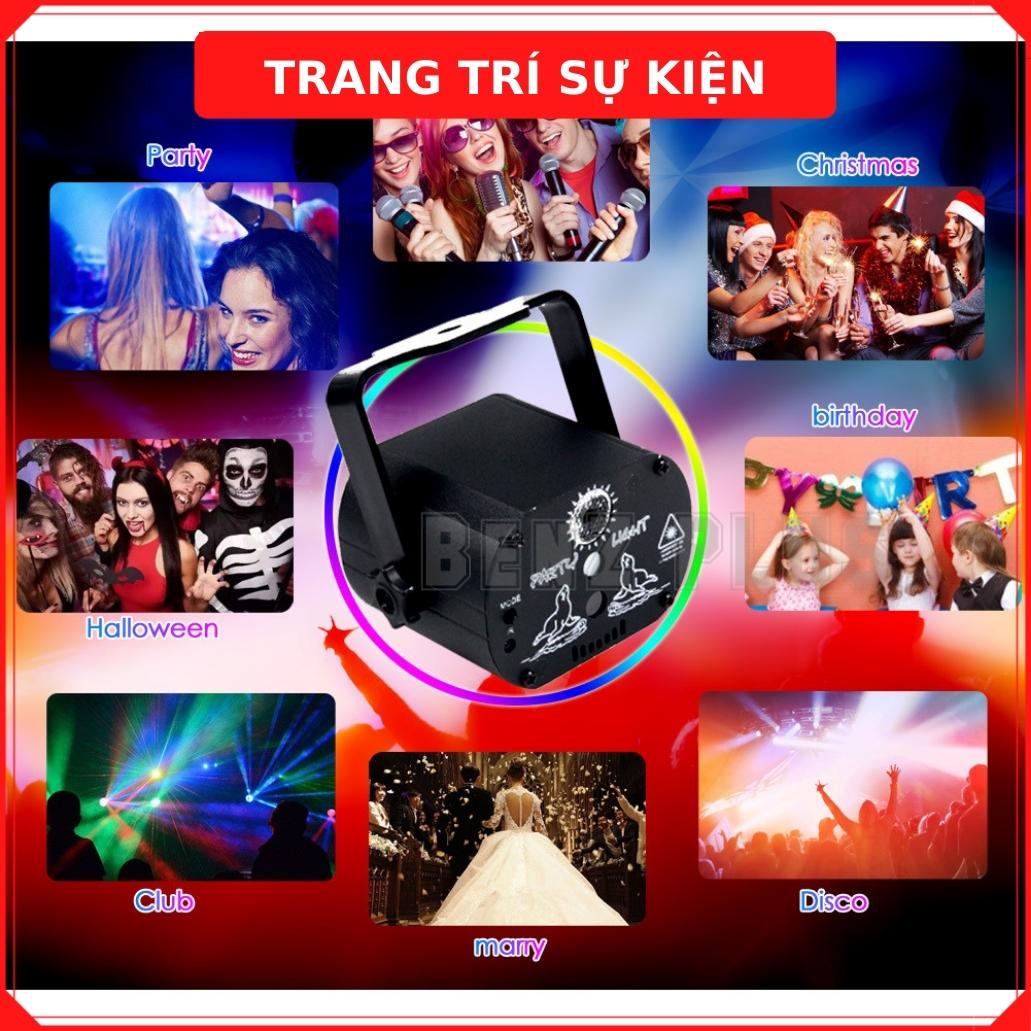 Đèn laser sân khấu, phòng bay, bar karaoke nháy theo nhạc, đèn party lights trang trí sự kiện, sinh nhật