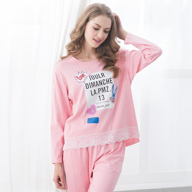 Bộ dài cotton thỏ xanh