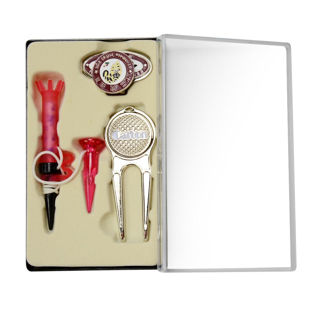 Golf Ball Marker Hat Clip Repair Tool Golf Tee Gift