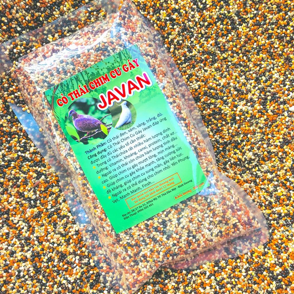Thức ăn cỏ thái ngũ sắc chim cu gáy, 500gram hạt kê trộn dành cho Yến Phụng, Finch, 7 màu, Manh Manh
