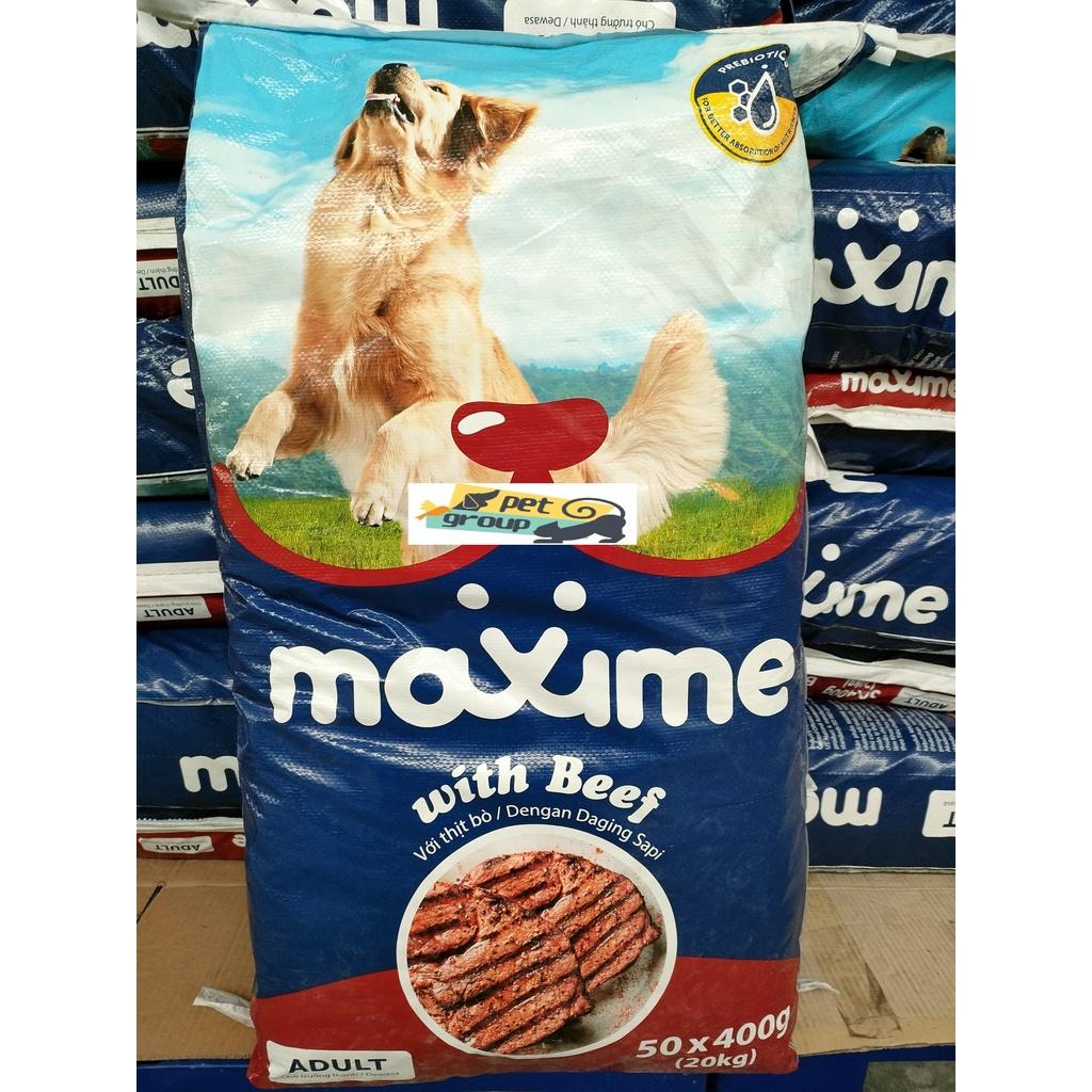 THỨC ĂN HẠT CHO CHÓ VỊ BÒ GÓI 400G - MAXIME