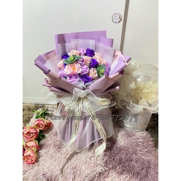 Bó hoa sáp mix cao cấp 20 bông