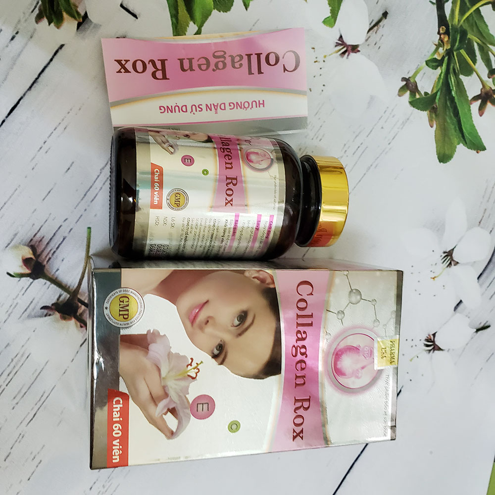 Viên uống Collagen Rox chống lão hóa, giúp da hồng hào, sáng mịn