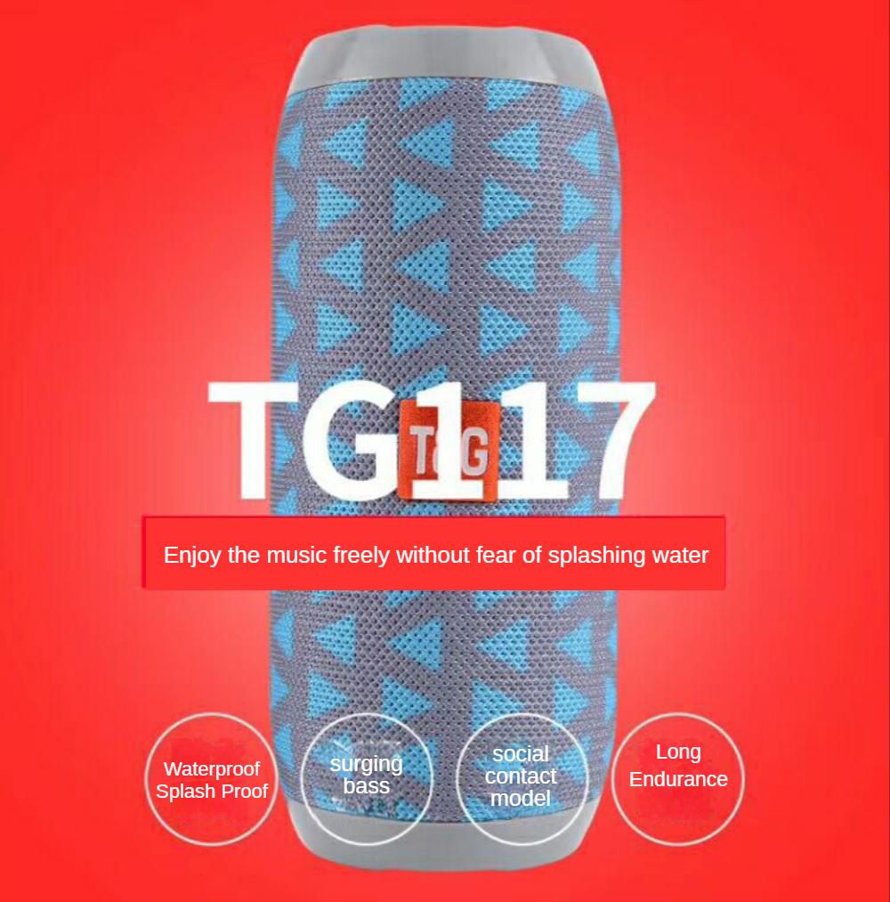 Loa Bluetooth di động Loa siêu trầm không dây Bass Loa ngoài trời chống nước Boombox Màng kép Cuộc gọi thẻ chất lượng cao Màu sắc: Đen