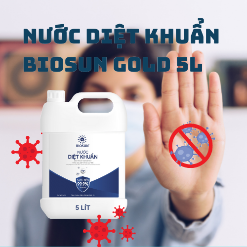 Nước diệt khuẩn không cồn BIOSUN GOLD 5 lít