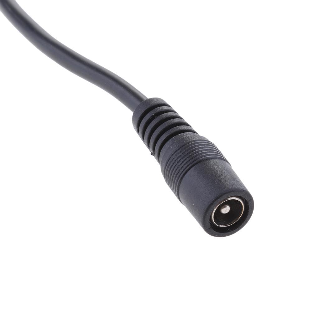 2Pieces SAE to DC 5521 Coax Female Cable Motorcycle Clothing Adapter