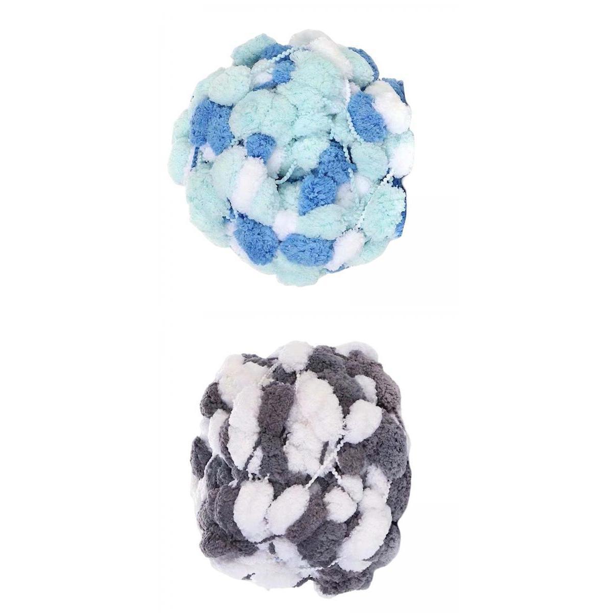 Pom Chunky Yarn Arm Knitting Pillow Blanket Rug Making Hand Knit Garland