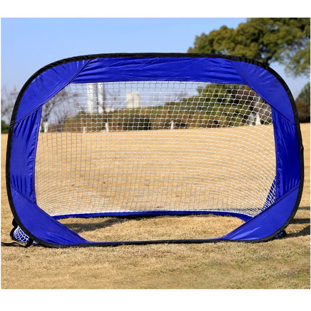 Blue   Color   Folding   Portable   Football   Gate   Net   Goal   Soccer   Practice   Kit