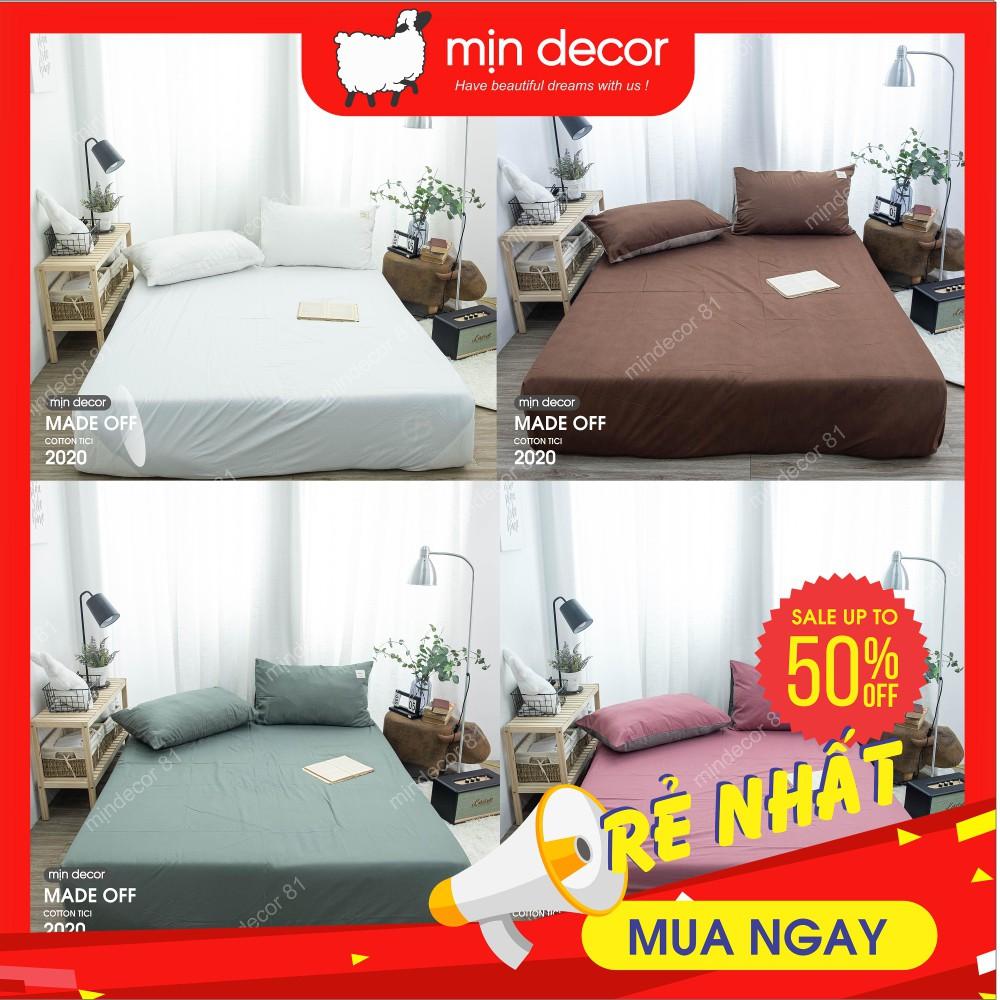 Ga Gối Tici Ga Trải Giường Nâu Mềm Mịn - Thiết Kế Mịn Decor