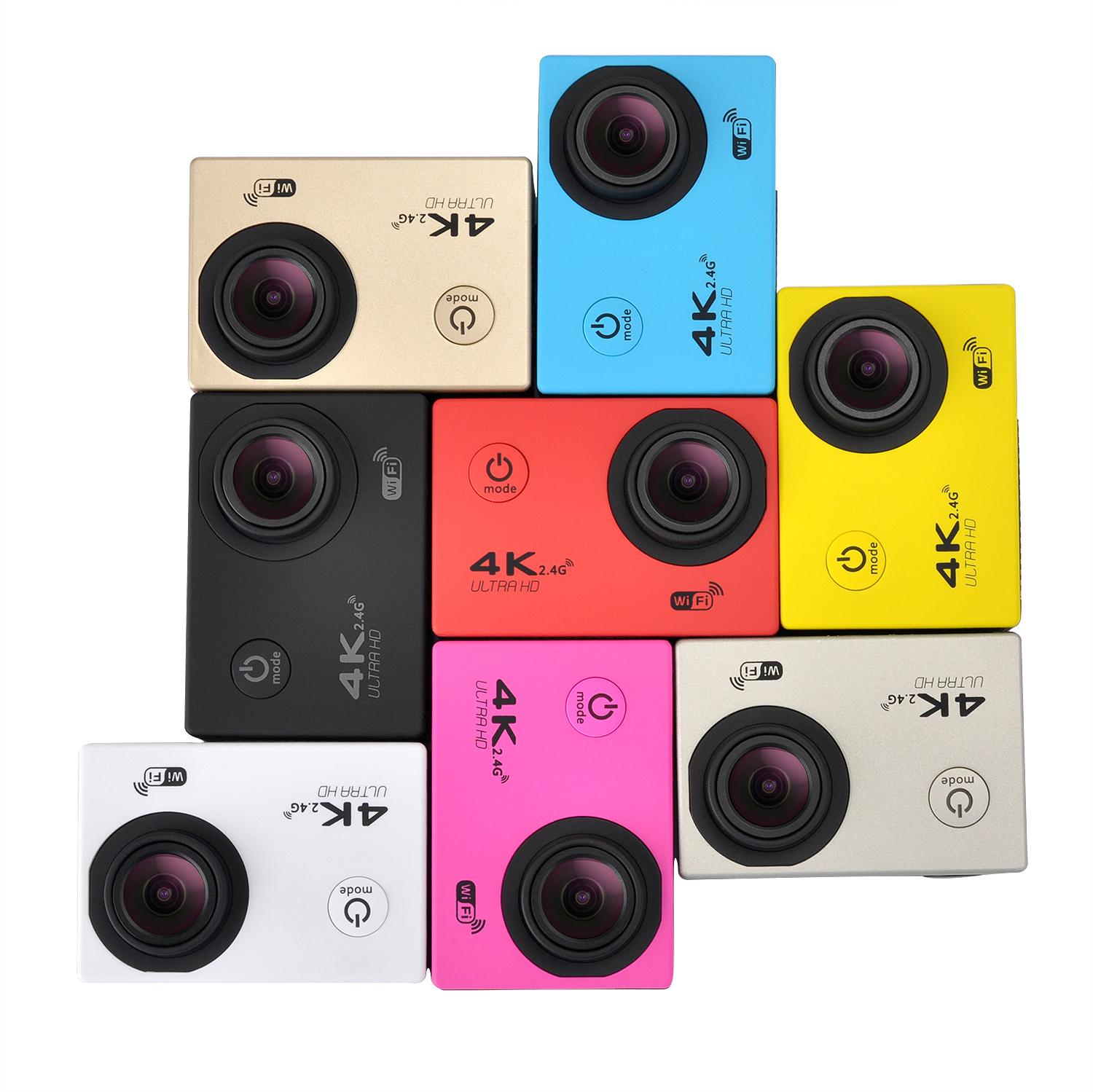 Camera hành động 4K HD Máy quay WiFi với điều khiển từ xa Deportiva 2 inch Máy ảnh thể thao chống nước 16MP 1080p Máy ảnh mini