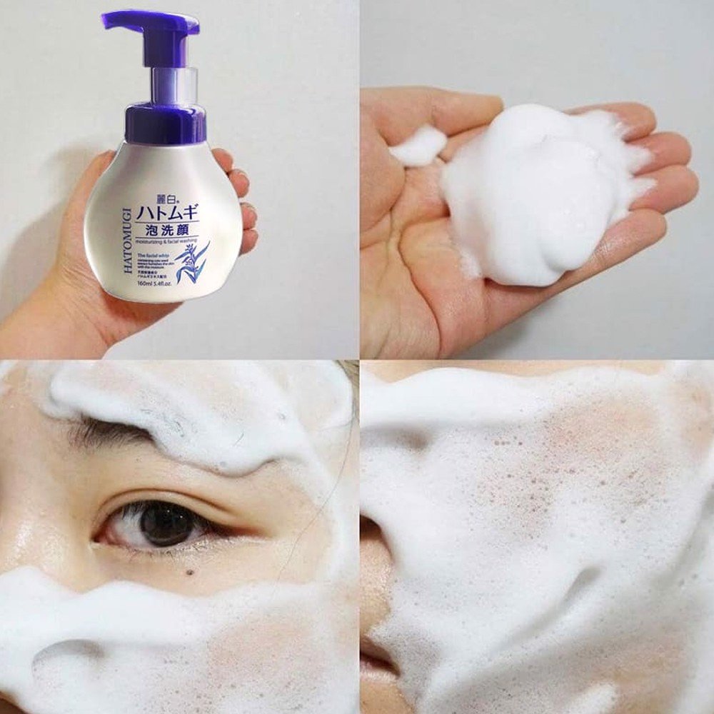 Sữa rửa mặt Reihaku Hatomugi tạo bọt 160ml Nhật Bản
