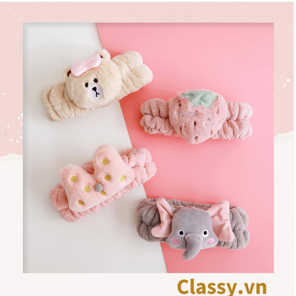 Băng Đô Rửa Mặt Và Băng Đô Cài Tóc Classy Hình tuần lộc, sừng hươu, cua cực cute PK746