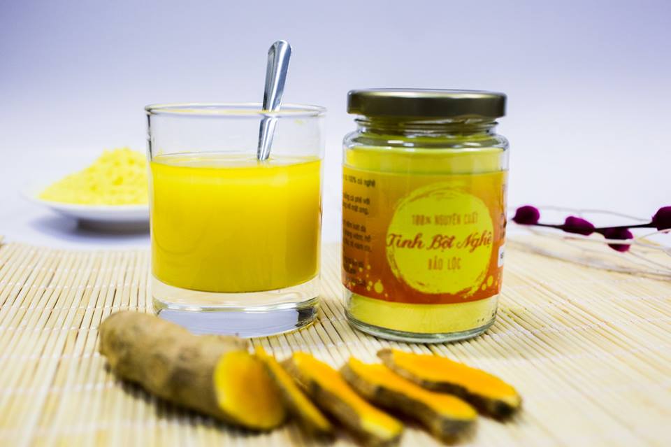 Tinh Bột Nghệ Nguyên Chất VG Honey (100g/hũ) - Đắp mặt nạ dưỡng da, hỗ trợ dạ dày tiêu hóa hiệu quả