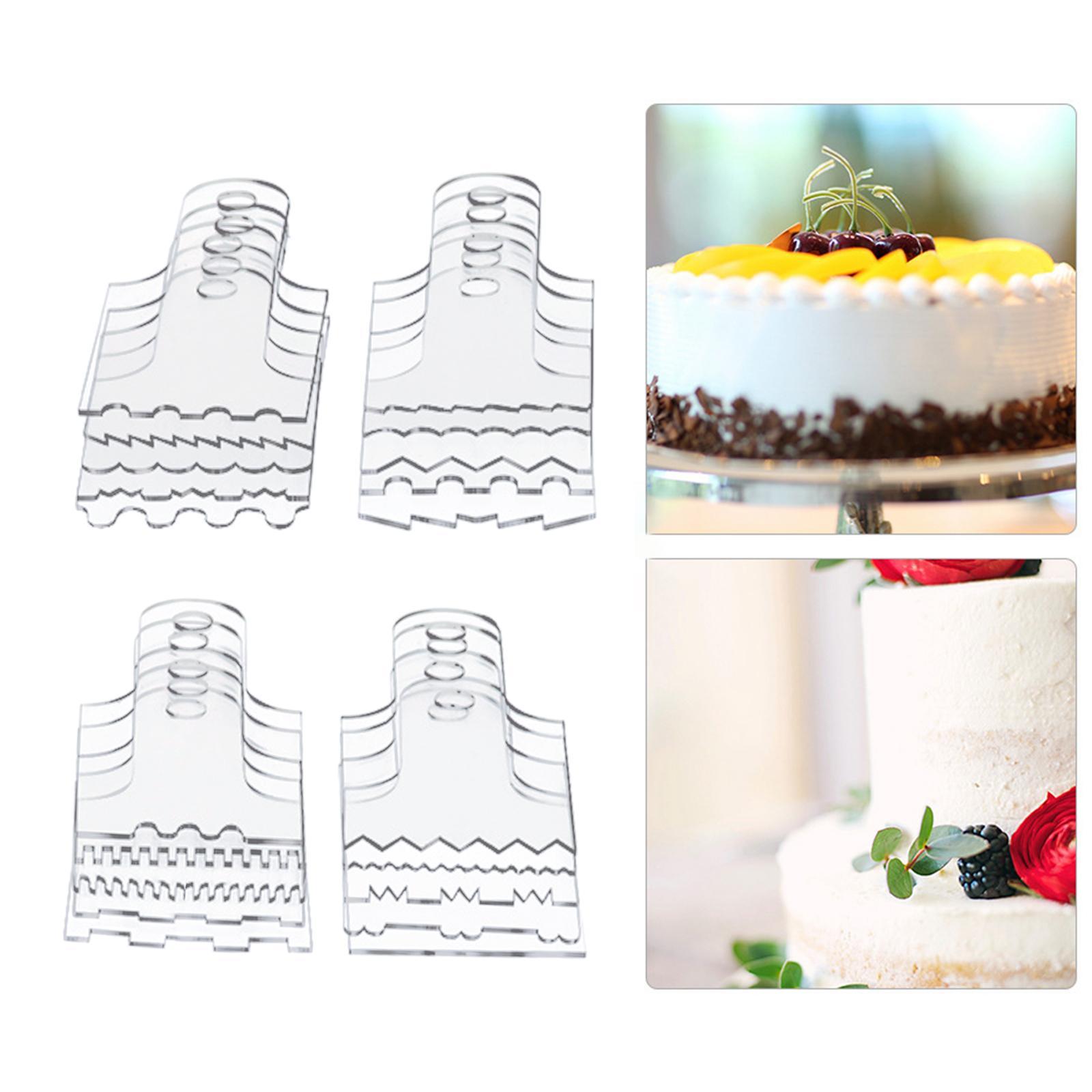 20x Cake Scraper Decorating Tool Supplies Icing for Kitchen Wedding