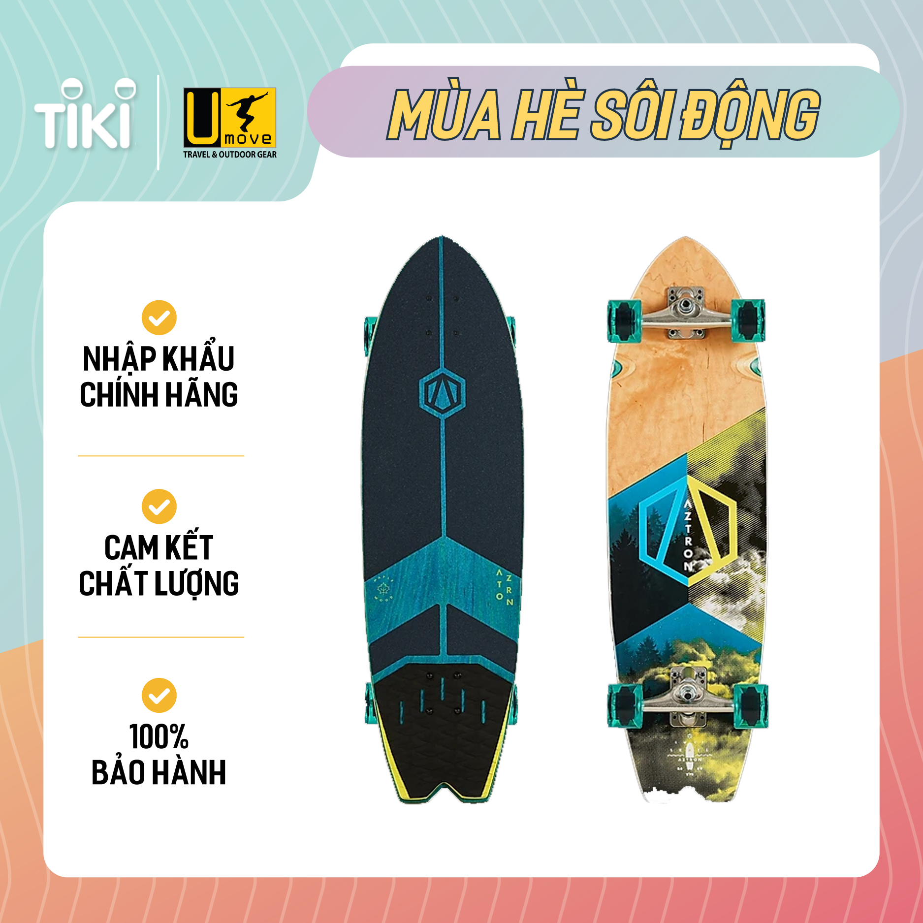 Ván trượt Aztron FOREST 34 Surfskate Board AK-304