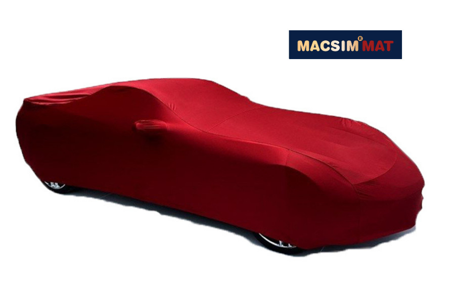 Bạt phủ ô tô dành cho Lexus LX nhãn hiệu Macsim sử dụng trong nhà chất liệu vải thun - màu đen và màu đỏ