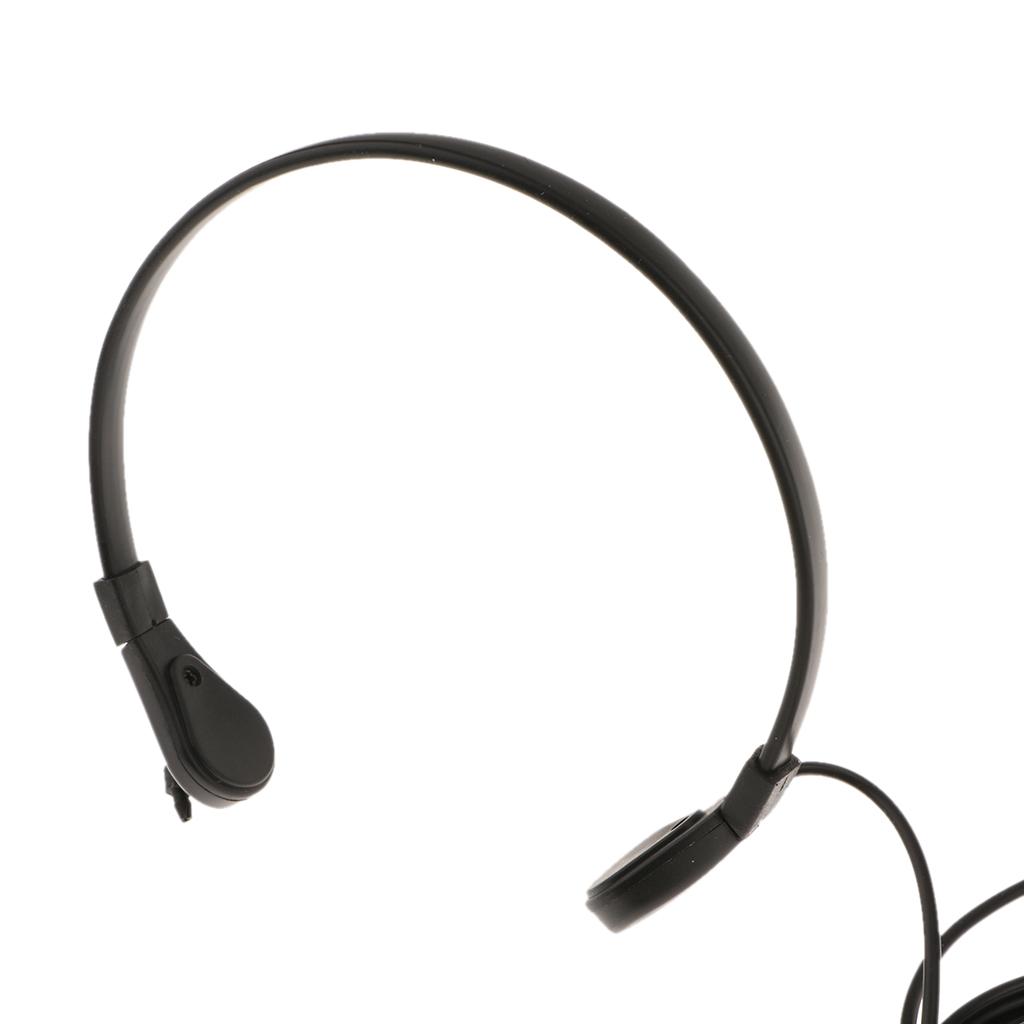 Throat Mic Covert Acoustic Tube Earpiece Headset With PTT for Two Way Radio