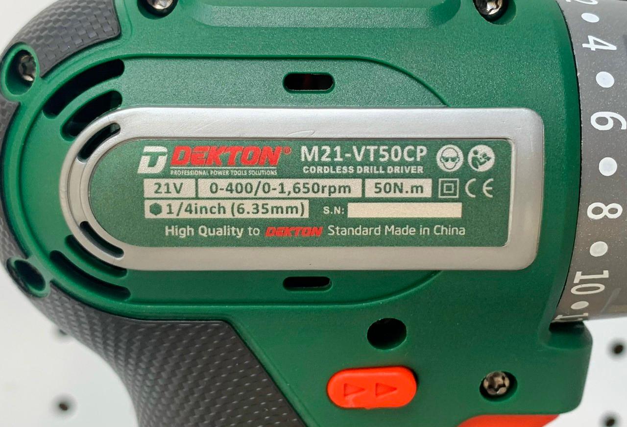 MÁY SIẾT VÍT CẤP TRƯỢT DÙNG PIN 21V DEKTON M21-VT50CP - HÀNG CHÍNH HÃNG