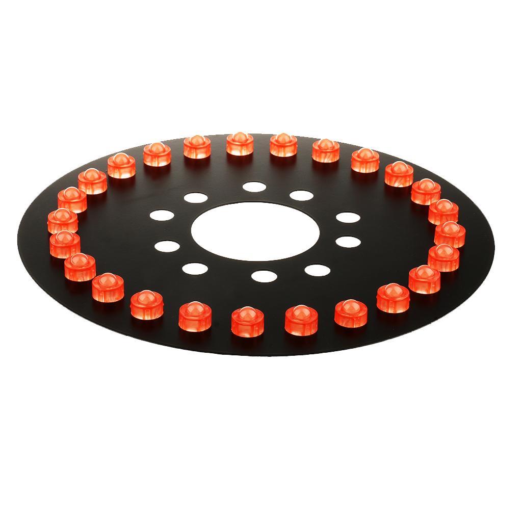 3rd Brake Decor Spare Tire 25 LED Wheel Light for TJ 96-17