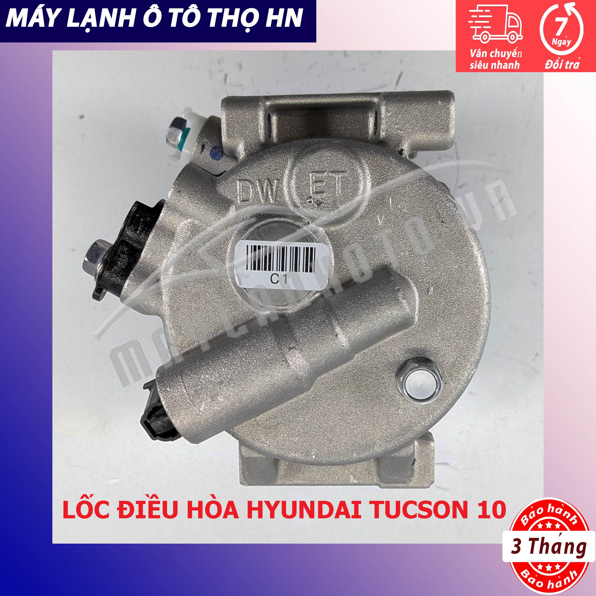 Lốc điều hòa  HYD Tucson IX-Kia Sportage 2008 2009 2010 2011 2012 4 chân Hàn Quốc 08 09 10 11 12 97701-2S500