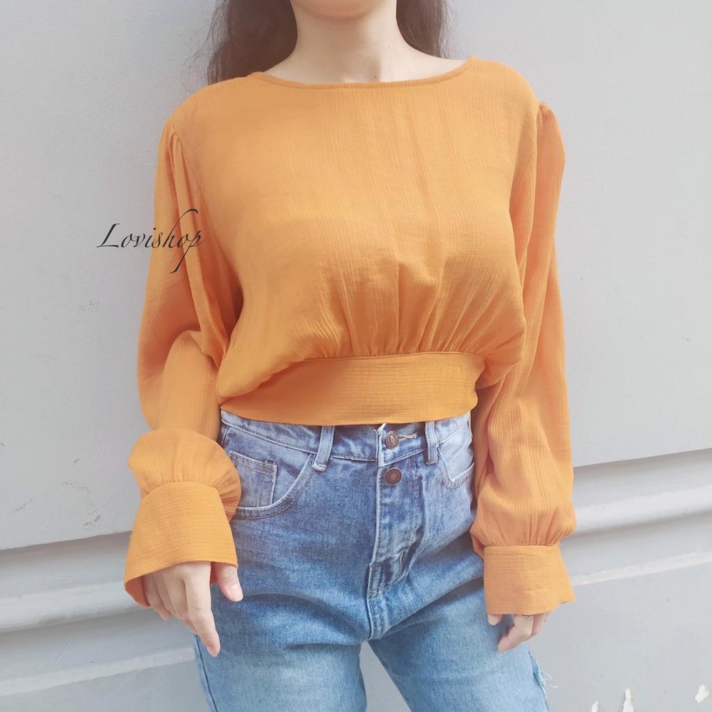 Áo croptop nơ sau Lovi
