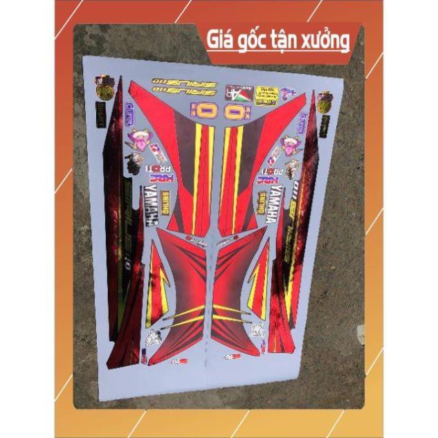 Tem rời sirius đỏ đen chất liệu Crom cao cấp loại xịn