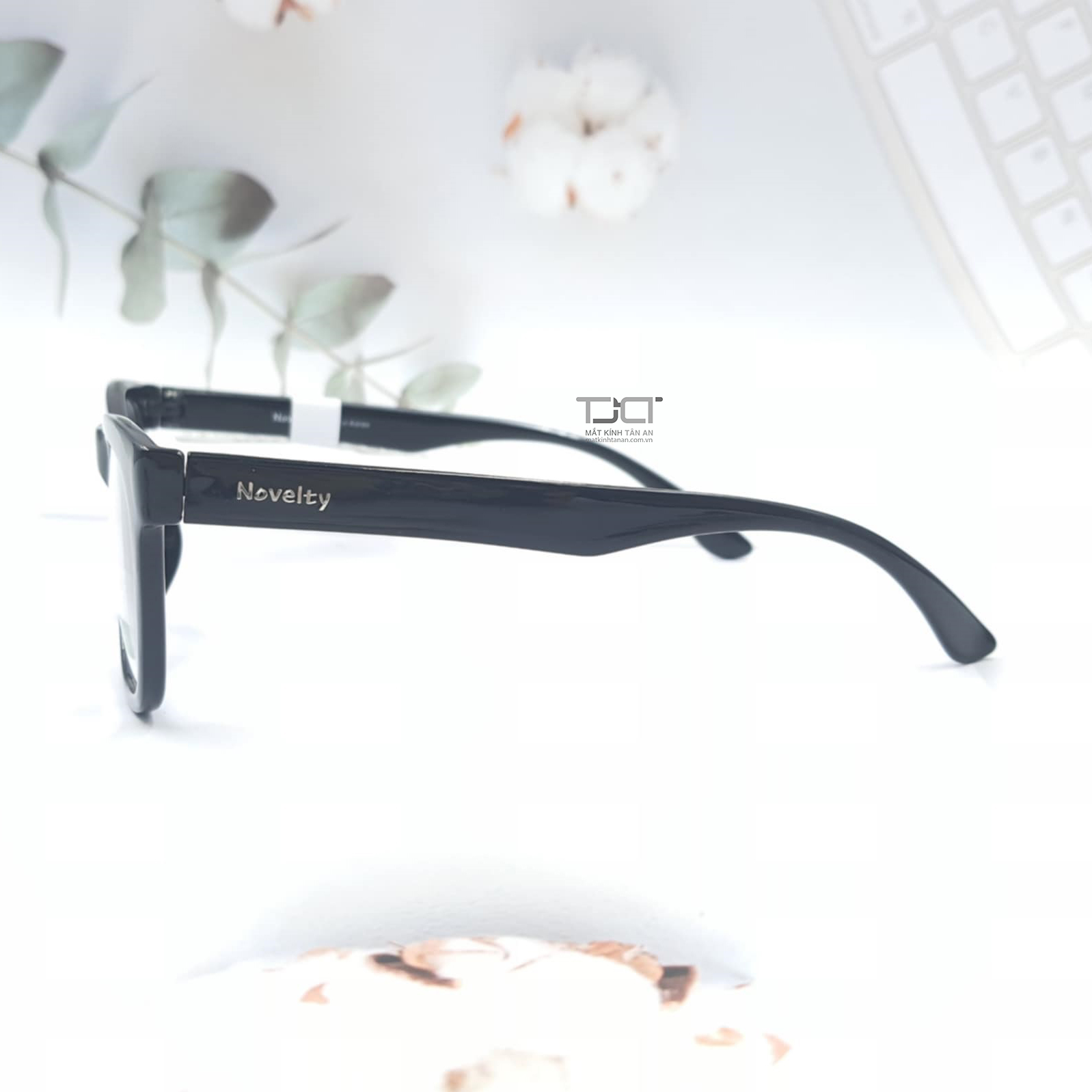 Gọng kính cận unisex, chính hãng Novelty N128