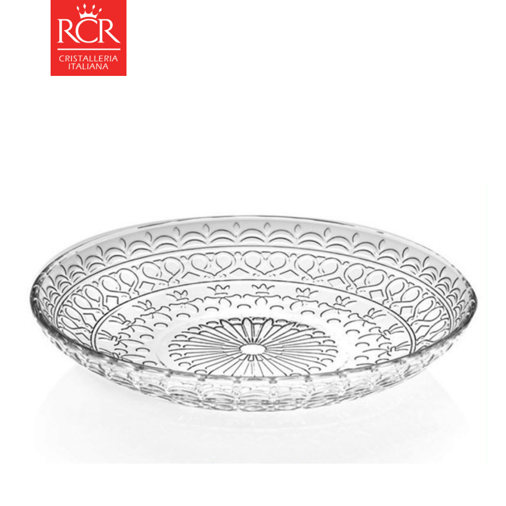 Bộ 4 Đĩa Thuỷ Tinh Pha Lê Ý RCR - Medici Soup Plate 21cm