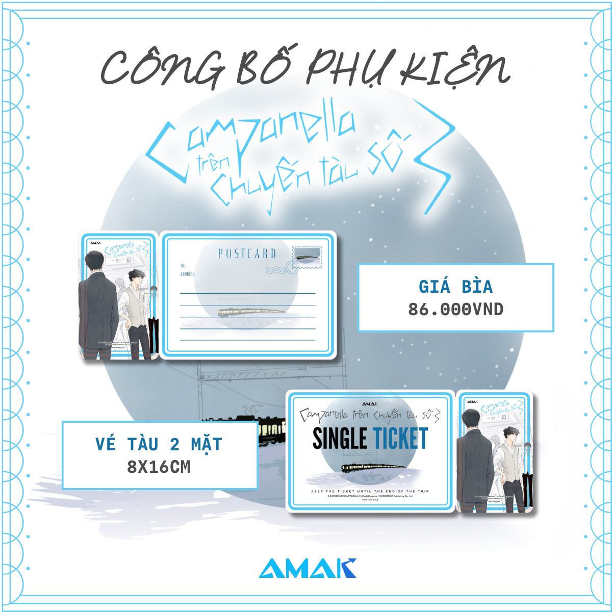 [Manga] [BL] Campanella Trên Chuyến Tàu Số 3 - Amakbooks