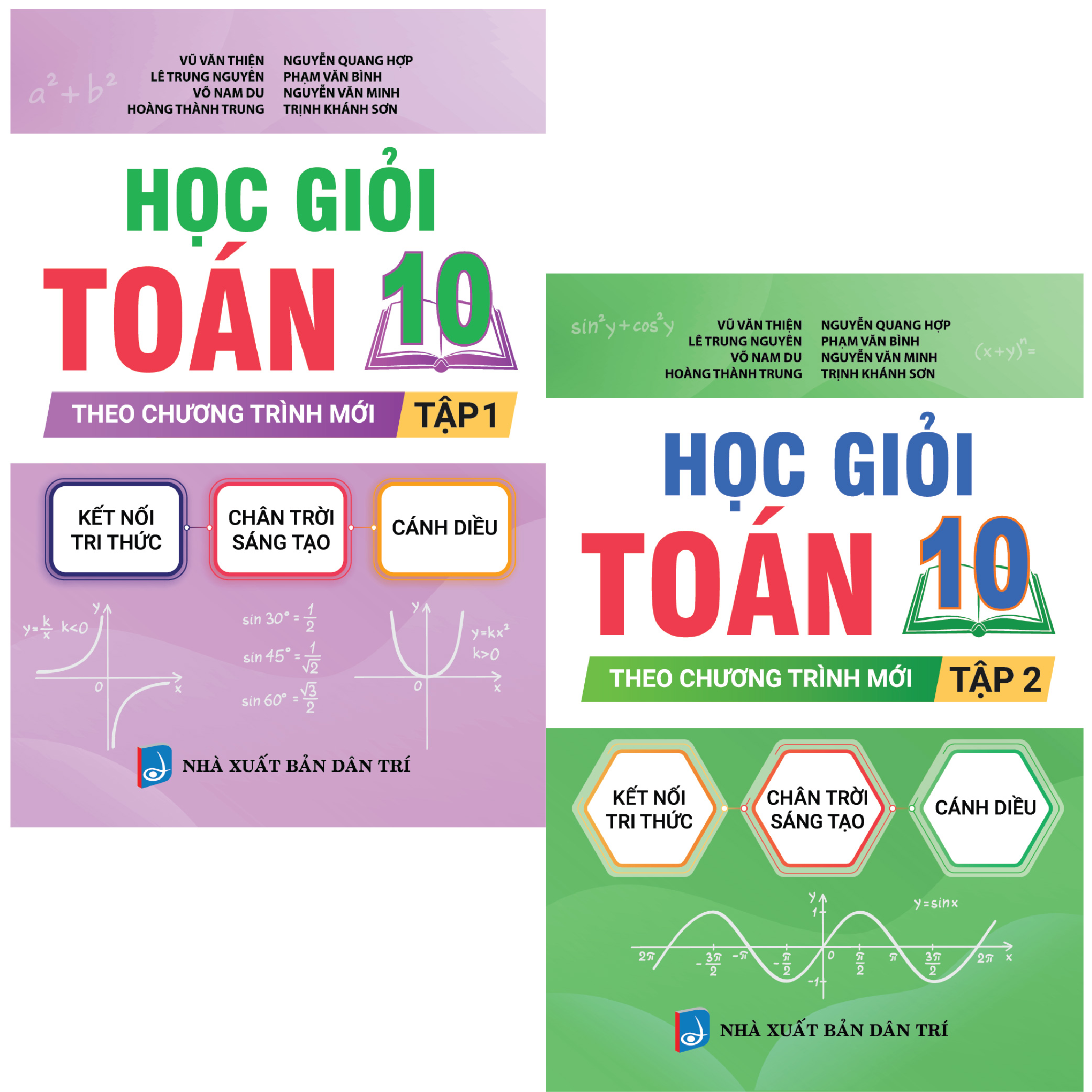 Combo Em học Giỏi Toán 10 Tập 1+2