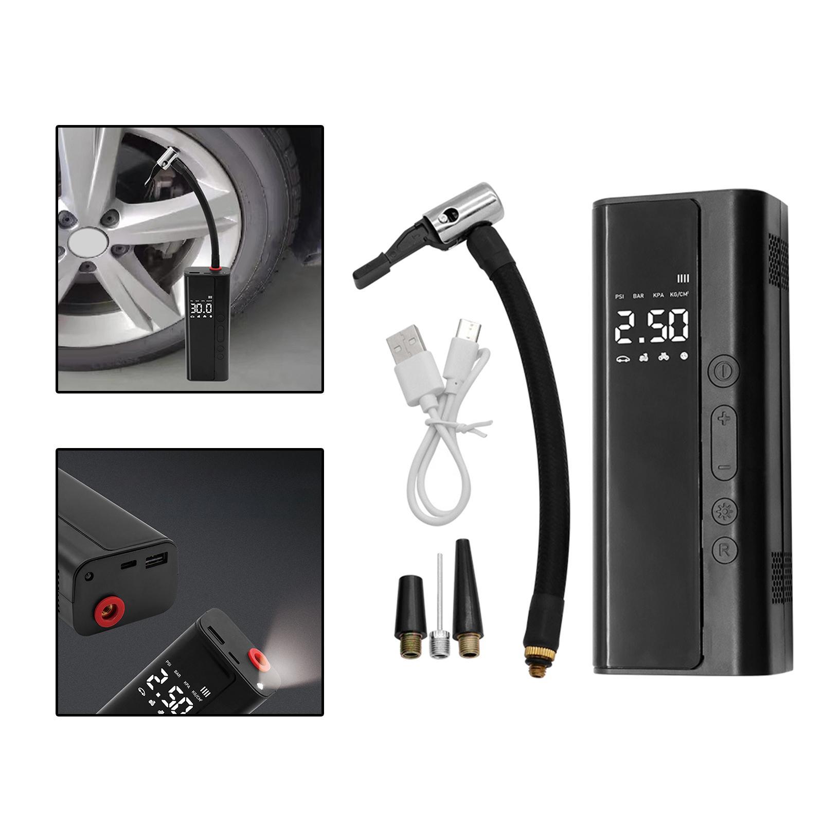 Tire Inflator Digital Display Mini Air Pump for Electric Bike Car Balls