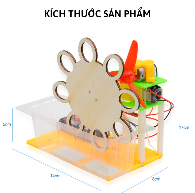 Đồ chơi khoa học tự làm máy thổi bong bóng tự động bằng gỗ cho bé